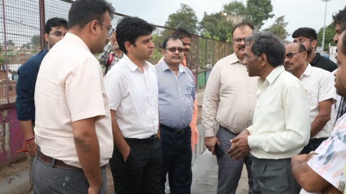 वाटर बॉडी प्रोजेक्ट का निरीक्षण स्थल