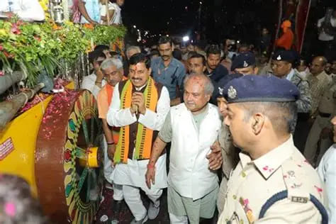 सीएम मोहन यादव ने जगन्नाथ रथयात्रा में हिस्सा लिया