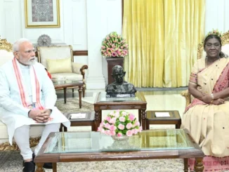 प्रधानमंत्री मोदी ने की राष्ट्रपति मुर्मू से मुलाकात