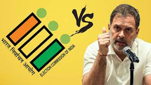 सबूत दें, ‘वोट चोरी’ जैसे शब्दों का इस्तेमाल न करें : निर्वाचन आयोग ने दिया राहुल गांधी को करारा जवाब