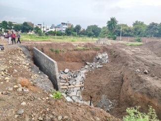 इंदौर में बारिश के दौरान गिरी दीवार, 3 मजदूरों की मौत, 1 घायल