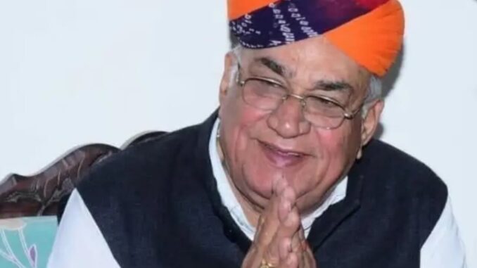 पूर्व सांसद कर्नल सोनाराम का दिल्ली के अपोलो अस्पताल में निधन, मोहनगढ़ में होगा अंतिम संस्कार