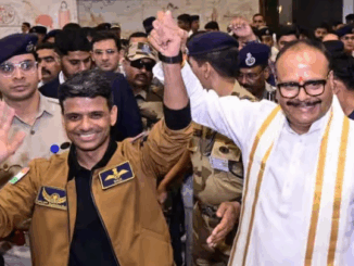 शुभांशु शुक्ला का लखनऊ हवाई अड्डे पर उपमुख्यमंत्री समेत प्रमुख लोगों ने किया स्वागत