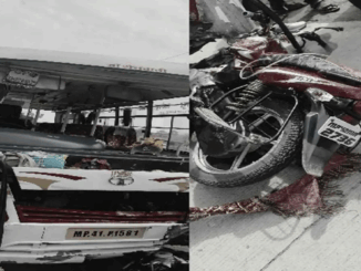 सतना में बस और बाइक की टक्कर, 2 युवकों की मौत, एक गंभीर