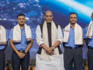 गगनयान मिशन आत्मनिर्भर भारत की यात्रा में नए अध्याय का प्रतीक : राजनाथ सिंह