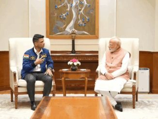 शुभांशु शुक्ला ने प्रधानमंत्री मोदी से मुलाकात की, अंतरिक्ष ले जाया गया तिरंगा उपहार में दिया