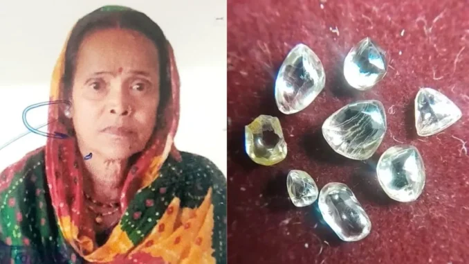 पन्ना में मजदूर महिला की चमकी किस्मत, एक सप्ताह में मिले 8 हीरे