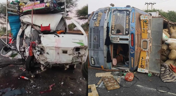 जोधपुर जिले में टेंपो की ट्रक से भिड़ंत, छह लोगों की मौत और 14 अन्य घायल