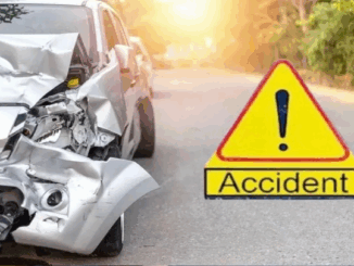 गुना सड़क हादसा : तेज रफ़्तार कार और ट्रक की टक्कर, तीन लोगों की मौत, चार घायल