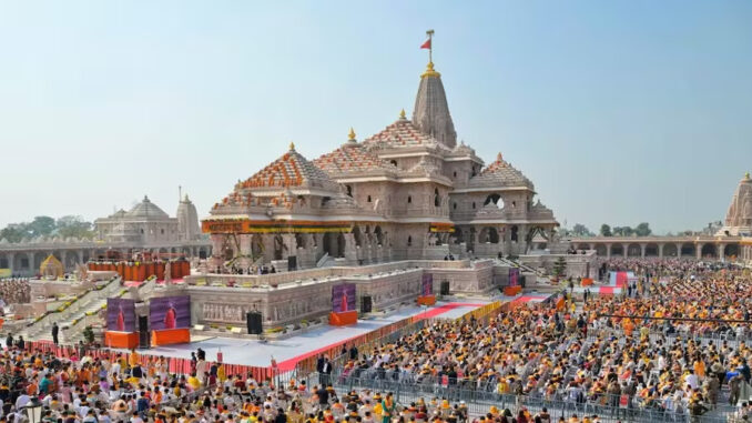 प्राण प्रतिष्ठा द्वादशी पर अयोध्या में राम मंदिर में अनुष्ठान शुरू, राजनाथ, योगी पहुंचे