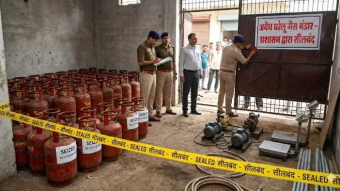 इंदौर में अवैध गोदाम में मिले रसोई गैस के 66 सिलेंडर, संचालक पर मामला दर्ज