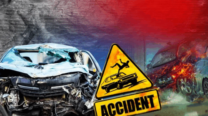 कटनी में कार-मोटरसाइकिल की टक्कर में चार युवकों की मौत, पांच घायल