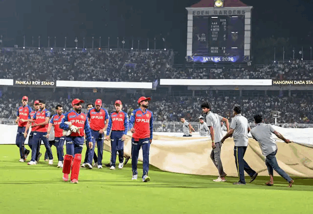 कोलकाता नाइट राइडर्स और पंजाब किंग्स का मैच बारिश की भेंट चढ़ा