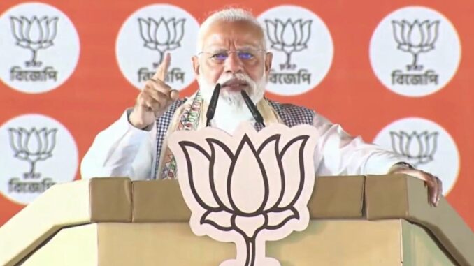 कांग्रेस पाकिस्तान के ‘सुर में सुर’ मिलाती है, यह देश की सुरक्षा से समझौता है : प्रधानमंत्री मोदी