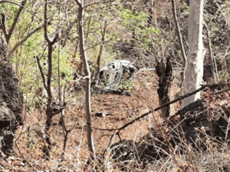 बड़वानी में चालक को झपकी लगने से कार खाई में गिरी, दो लोगों की मौत