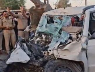 दमोह में बोलेरो-ट्रक की टक्कर में चार की मौत, पांच घायल