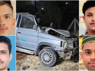 इंदौर में भीषण सड़क हादसा : विवाह समारोह से लौट रहे लोगों की कार और ट्रक में भिड़ंत, तीन युवकों की मौत