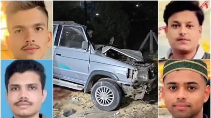 इंदौर में भीषण सड़क हादसा : विवाह समारोह से लौट रहे लोगों की कार और ट्रक में भिड़ंत, तीन युवकों की मौत