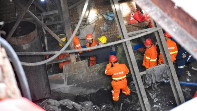 चीन में कोयला खदान में गैस विस्फोट के कारण 82 लोगों की मौत