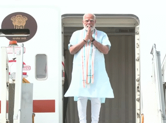 प्रधानमंत्री मोदी पांच देशों की यात्रा के बाद भारत लोटे