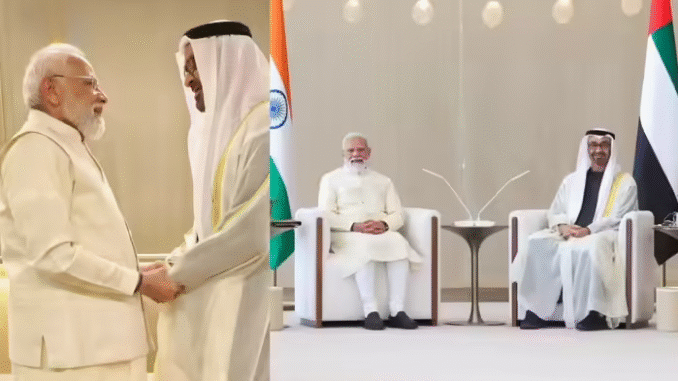 प्रधानमंत्री मोदी की यात्रा के दौरान भारत और यूएई ने ऊर्जा, रक्षा समझौतों पर हस्ताक्षर किए