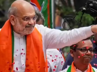 अमित शाह ने कोलकाता पहुंचने के बाद दक्षिणेश्वर काली मंदिर में पूजा-अर्चना की
