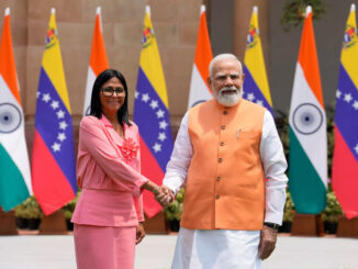 प्रधानमंत्री मोदी ने वेनेजुएला की कार्यवाहक राष्ट्रपति डेल्सी रोड्रिगेज से वार्ता की