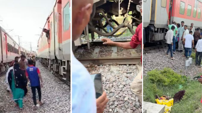 मुरैना के पास ट्रेन में आग की अफवाह फैली, उतरते समय दूसरी ट्रेन से कटकर चार लोगों की मौत