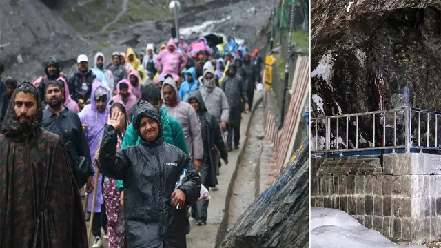 अमरनाथ यात्रा के लिए जम्मू से 8,800 से अधिक श्रद्धालुओं का अब तक का सबसे बड़ा जत्था रवाना