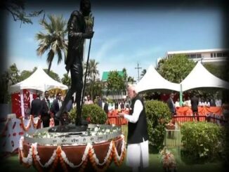 प्रधानमंत्री मोदी ने किर्गिस्तान में महात्मा गांधी को श्रद्धांजलि दी
