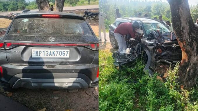 छतरपुर में सड़क हादसे में दो लोगों की मौत, तीन अन्य गंभीर रूप से घायलमप्र दुर्घटना मौत
